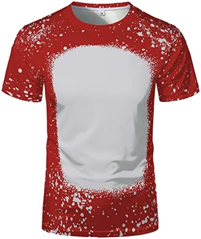 Camisas para homens Tamanho UM Tamanho grande em branco Camiseta personalizada Transferência de calor sublimação