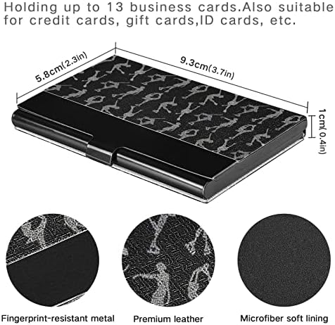 Aunstern Business Cartter Titular de consciência de mama-câncer Fight I-Love-Figure Skating Carter de cartão de visita Slim