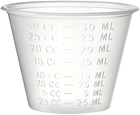 Copas de medicamentos - Copos de medição de plástico de grau médico descartável de grau médico