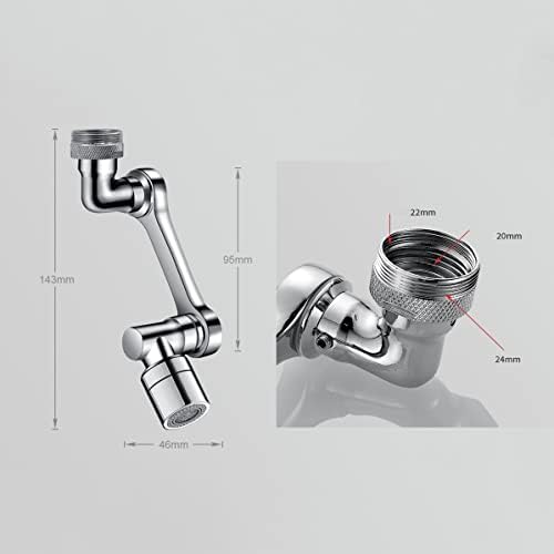 Extender de torneira sudemota para pia de cozinha universal, extensor de torneira para latão de pia do banheiro, extensor