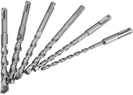 Conjunto de broca de peças XMEIFEI 6pcs 6 a 10 mm de broca de martelo elétrico conjunto de broca de 160 mm de ginástica e broca de concreto