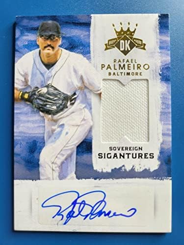 Rafael Palmeiro Diamond Kings Soberan Signatures JSY Auto #D 86/99 - Jerseys MLB autografadas