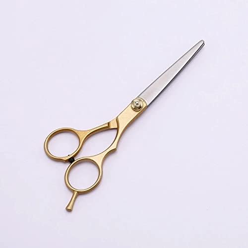 ZCMEB Golden Professional 6,0 polegadas de aço inoxidável barbeiro corte de cabelo rabissa de tesoura de tesoura de tesoura de