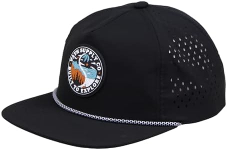 Chapéu de corda de vatn, Hat de Snapback de Brim de Desempenho, Capinho de beisebol resistente à água para homens e mulheres - trabalho,