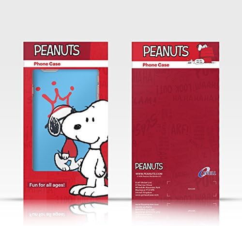 Projetos de capa principal Licenciados oficialmente amendoins mais Snoopy Hug Leather Book Carteira Capa compatível com Apple iPhone 7/8 / SE 2020 e 2022