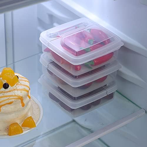 Andy Orchids Cheese Slice Storage Box, 2pcs Flip-top Butter Recurter Portable Transparent Refrigerator Fruit VEGETAL CASE ORGANIZADOR DE FRESCO