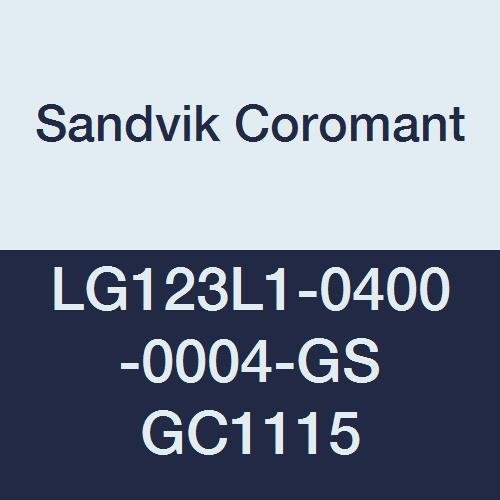 Inserção de ranhura de carboneto corocut de coroas de Sandvik, deslocamento de 90 graus, geometria GS, grau GC1115, revestimento