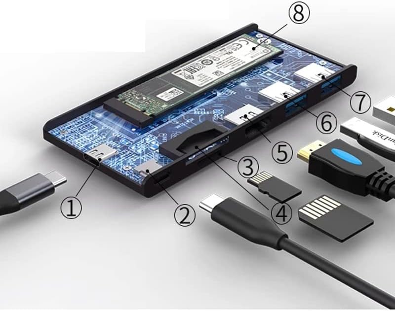 Adaptador Tfiiexfl para a porta Splitter com laptop do tipo gabinete