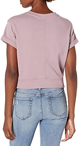 Calvin Klein Performance Feminino Logo Calvin Crew Manga Crew Pollopver de pescoço