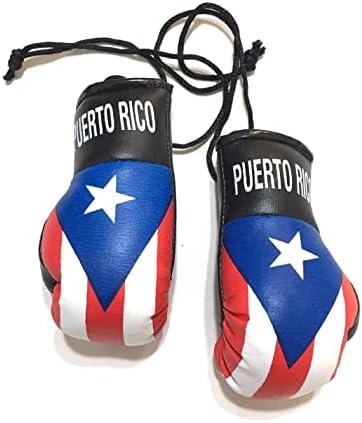 Luvas de boxe de Porto Rico Flag Bandera Acessórios Porto Rica Boricua Porto Riquenha Bandeiras PR RESULHOS DO CLOTOS Decalques