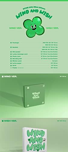 BTOB Wind and Wish 12th Mini Álbum CD+POB+Livreto+Fotocard+Lyrics Paper+etc+Rastreamento selado