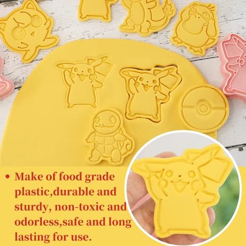 Orapink Cookie Cutter-8 Plastic Cookie Stamps-caroon Fun Cookie Mold ， Children Mario Baking Conjunto