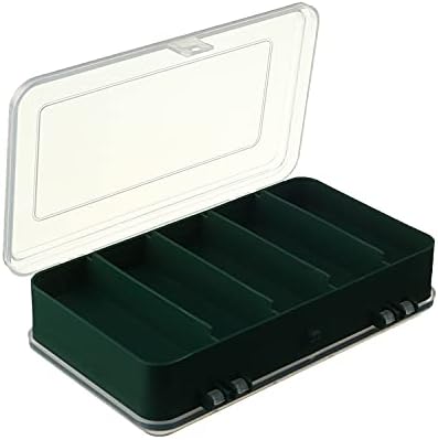 Caixa de ferramentas de Bettomshin, caixa de armazenamento de compartimento PP, organizador e armazenamento para ferramentas, peças, brinquedos, arte, translúcido 6,3 x 1,7 polegadas 4pcs