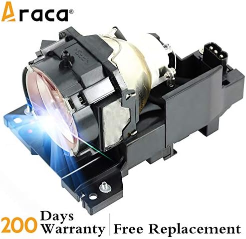 ARACA DT00871 Lâmpada de projetor com alojamento para Hitachi CP-X615 CP-X705 CP-X807 HCP-8000X Substituição Lâmpada de projetor