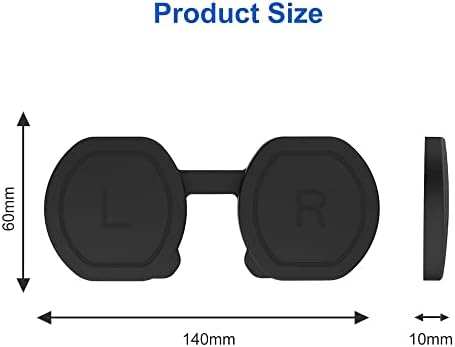 Tampa do protetor da lente Mayhei adequada para Sony PS VR2, lente POT Silicone Cap Psvr2 Glasses Anti-Scratch