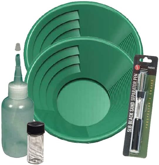 Kit de panning de ouro verde de 12