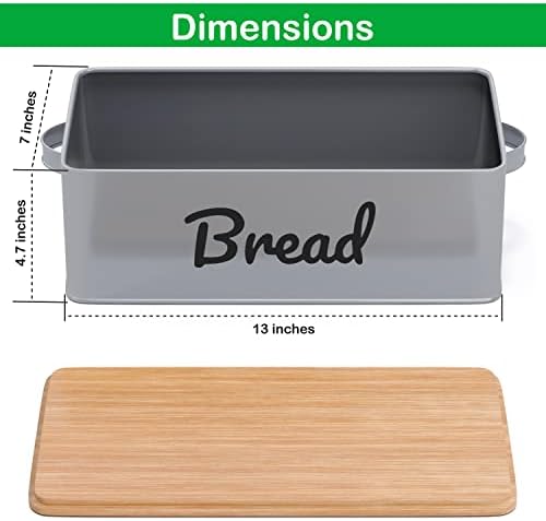 Luxprozi Bread Box for Kitchen Banchetop - Farmhouse Breadbox para bancada de cozinha - caixas de pão de metal para balcão de