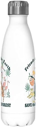 Quinto sol, exceto a floresta tropical de 17 oz de aço inoxidável garrafa de água, 17 onças, multicolorida