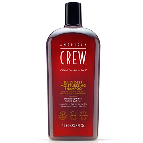 Shampoo para homens pela equipe americana, hidratante diário profundo, fórmula vegana de derivada naturalmente, fragrância