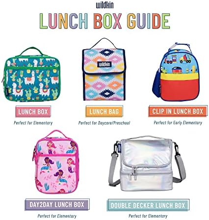 Bolsa de lancheira isolada para crianças Wildkin para meninos e meninas, a lanche reutilizável para crianças é perfeita para o