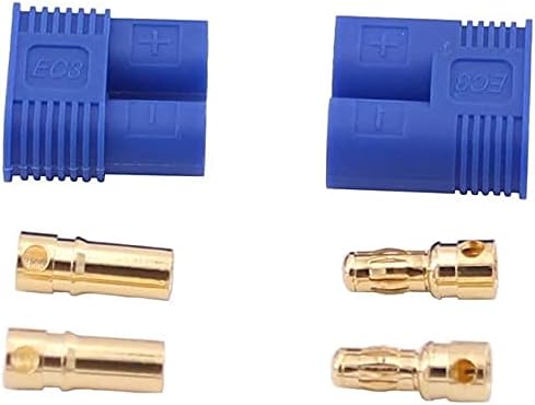 Yunique EUA 5 pares de EC3 Banana Plug Bullet Connector feminino+macho para RC ESC LIPO Motor da bateria