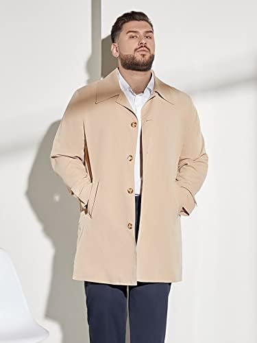 Jaquetas de jaqueta masculinas XinBalove para homens Men Single Bastted Bolock Coat