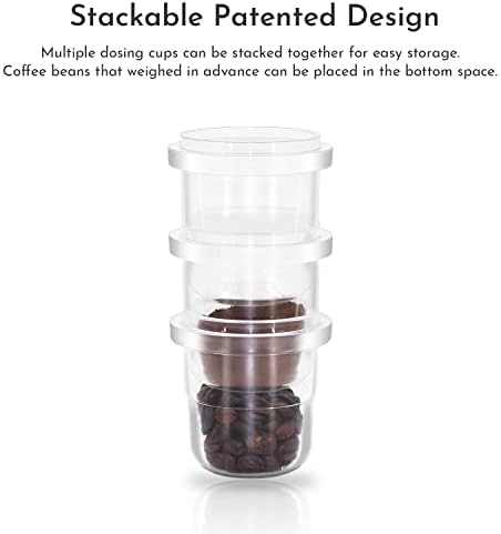 Seeblu 58mm Copo de dosagem, copo de dosagem de café expresso para portafilters de 58 mm, acessórios para máquinas