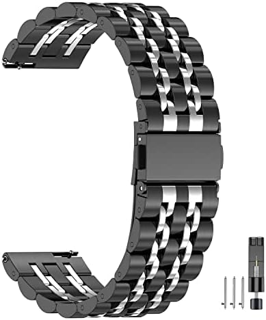 EZMVZKU BANDA DE METAL de 20 mm para Samsung Galaxy Watch 5/Relógio 4/Ativo 2 40mm 44mm, para Galaxy Relógio 5 Pro 45mm/Relógio 4