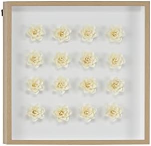 Deco 79 Shadow Box, 24 L x 2 W x 24 H, branco