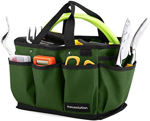 Saco de jardinagem de 14 polegadas com 7 polegadas com bolsa de cintura portátil de 7 bolsos, kit de ferramentas de jardim