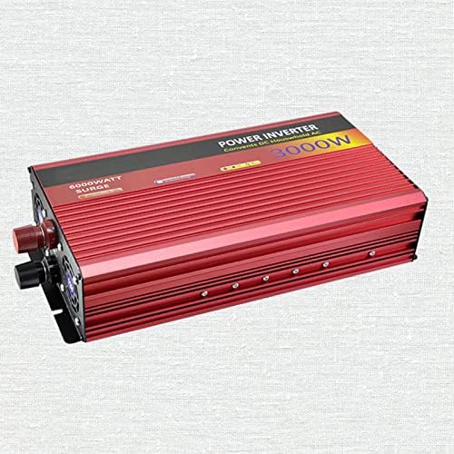 Inverter de energia solar portátil 3000W DC 12V a 220V CA TOLTAGE Transformer Car conversor para viagens/acampamento