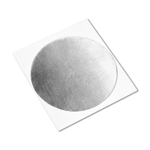 3m 1170 fita de alumínio prateada com adesivo acrílico condutor, círculos de 2 de diâmetro