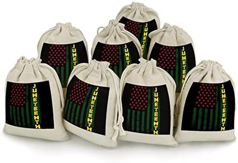 Juneteenth American Flag Aplicações Bolsas de Armazenamento Bolsas de Candros Bolsas de Candros