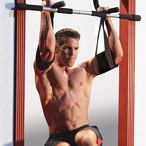 Iron Gym AB tiras - Compatível com barras de retirada de ginástica de ferro, exercício de fitness e equipamento de treinamento para