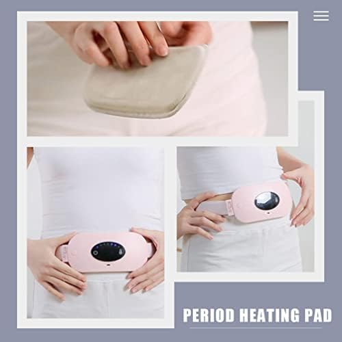 Correia menstrual da correia menstrual da almofada de aquecimento portátil portátil para aquecimento portátil para aquecimento sem fio Ponto de cintura elétrica Correia Ponto de aquecimento rápido para trás ou almofada de aquecimento da barriga para mulheres e garotas Planta de aquecimento por