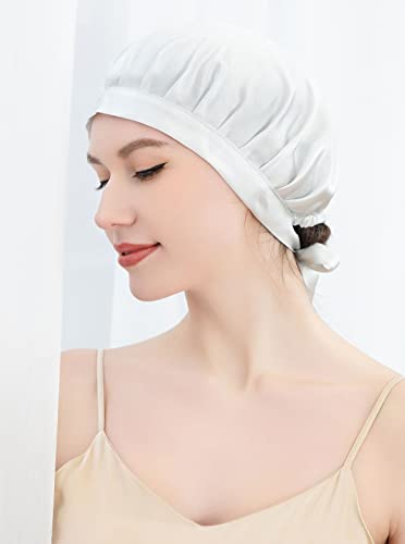 MEDWAY SILK SLEECH BONNET MULHERES 19MM Mulberry Cetin Silk Night Cap-ajustável e sem capa de seda deslizante