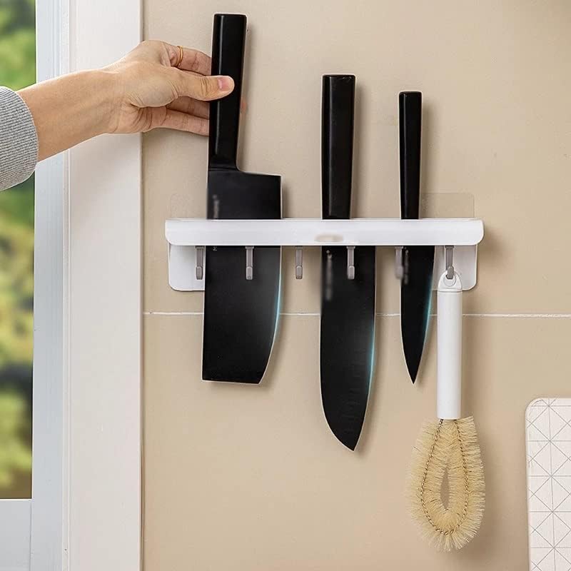 Doubao Kitchen Kitchen Storage Rack Block Plástico Puncil sem faca com suporte de faca de armazenamento de cozinha gancho