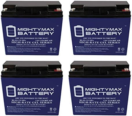 12V 22AH Gel Battery Substituição para NB nacional 12-18hr - 4 pacote