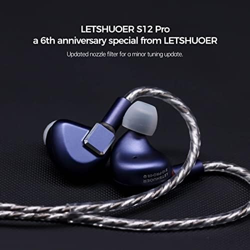 LetShuoer S12 Pro-ear fone de ouvido com motor magnético planar de 14,8 mm, fone de ouvido HiFi, design ergonômico,