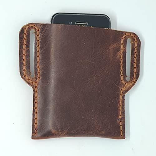 Caixa de coldre de couro em coldre para Blu C4, capa de telefone de couro genuíno feita à mão, capa de bolsa de couro personalizada