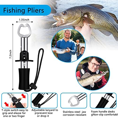7 PCS Pesca Gaok Remover Tools Kit Pesca Backpack Digital Fish escala de peixe Gripper Pisca de pesca Bainha Ferramenta de pesca