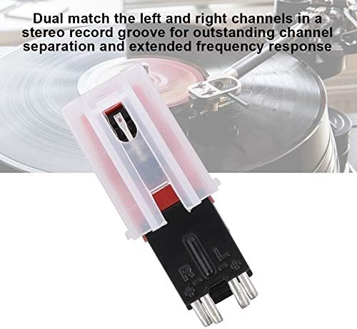 Toca giratória de vinil, caneta de estéreo dupla de agulha para lp vinil player USB Turn -table Acessório