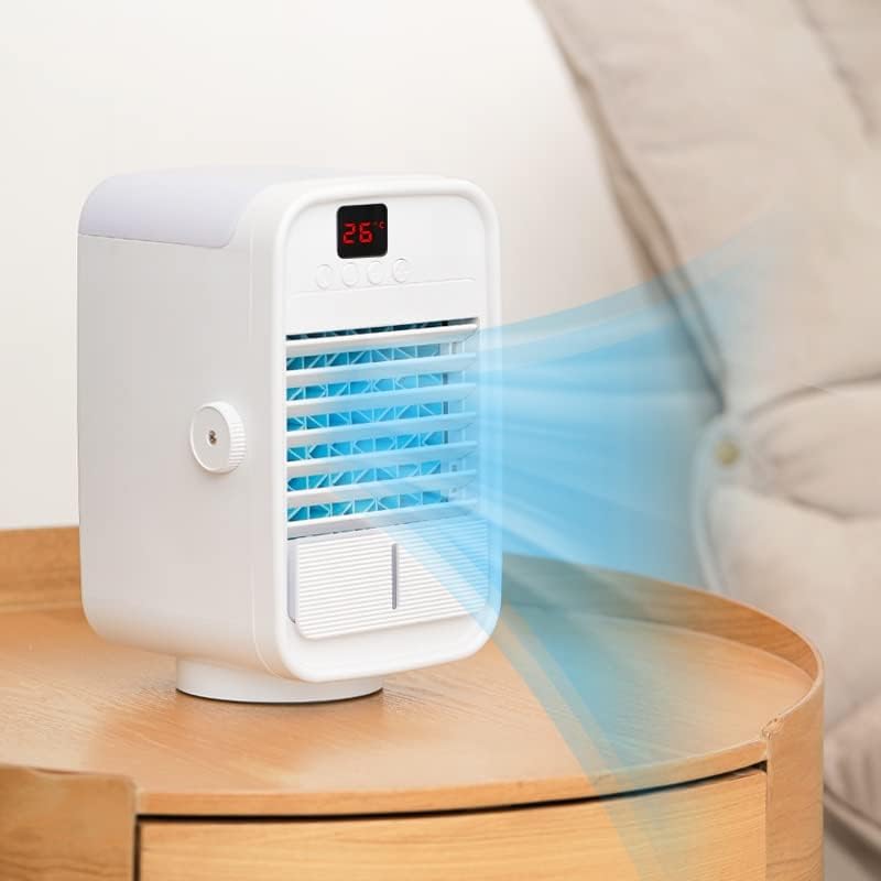Ventilador de ar condicionado portátil de Feer 3 velocidades Mini ar condicionado ânion purificador de mesa USB Resfriamento de ar