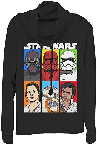 Star Wars Wars Feminino de Manga Lonja Pullover de pescoço