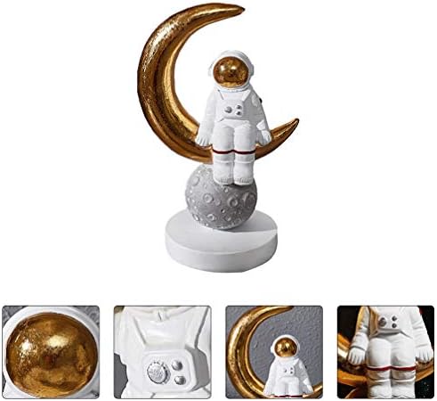 Decoração do escritório da decoração de escritório PretyZoom Decoração de escritório Astonauta estatueta brinquedo astronauta Spaceman Desktop Ornament Astronaut Gifts Decorações de casa Acessórios de mesa Acessórios para mesa Acessórios para mesa