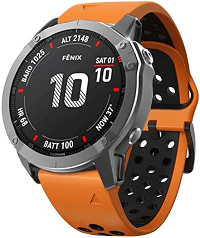 KGDHB Silicone 26mm 22mm RELUGA RÁPIDO RELHAÇÃO PARA GARmin Fenix ​​6 6s 6x Pro 5x 5 5Plus 3 HR 935 S60 Watch EasyFit