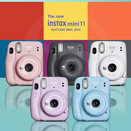 Fujifilm Instax Mini 11 Câmera de filme instantânea + pacote de acessórios que inclui 5x Fujifilm Instax Mini Twin