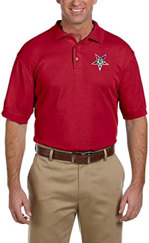 Ordem da camisa pólo masculina bordada da estrela oriental