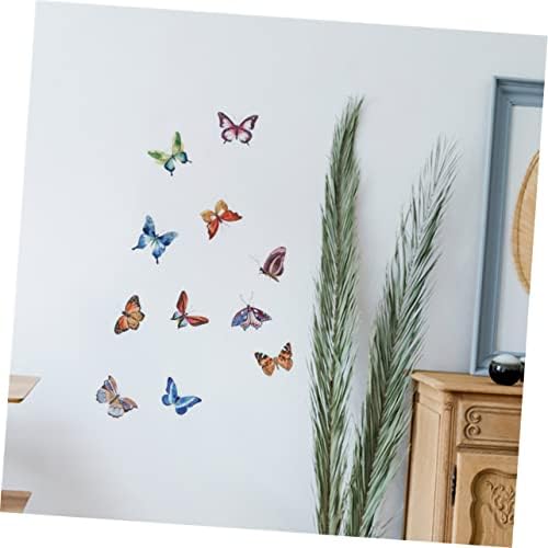 ABAODAM 1 Met Butterfly Wall Sticker Starters de parede de parede Decoração Decoração Decalques de borboletas Vinil Obras