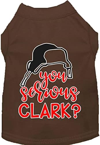 Você está sério Clark? Camisa de cão de tela de tela bebê azul lg